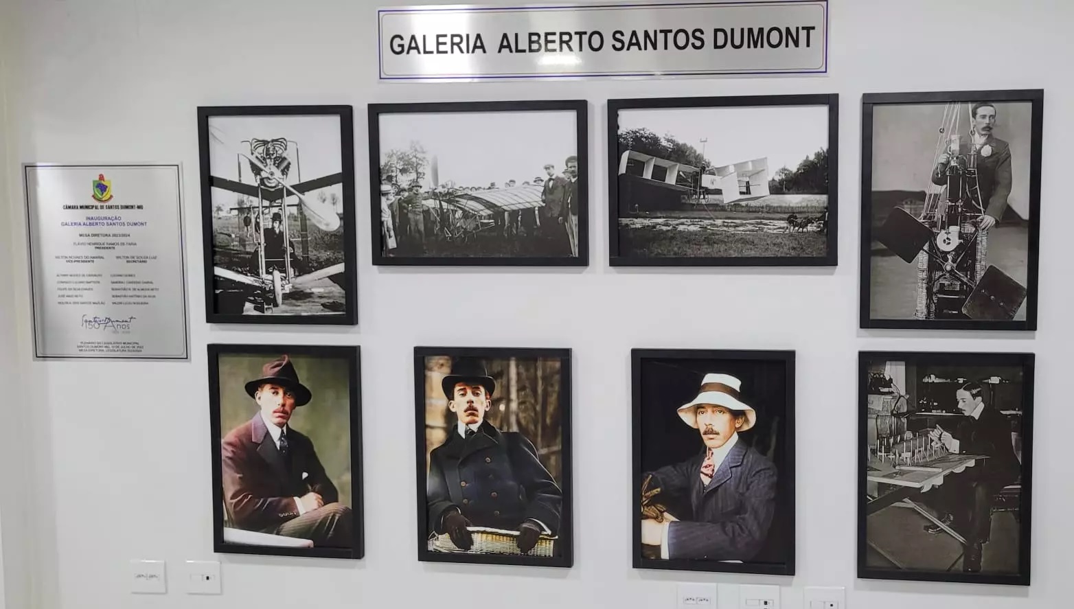 Recepções de Secretarias e órgãos públicos serão obrigadas a expor imagens e elementos biográficos de Alberto Santos Dumont